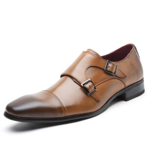 MISALWA Double Monk Strap Shoes