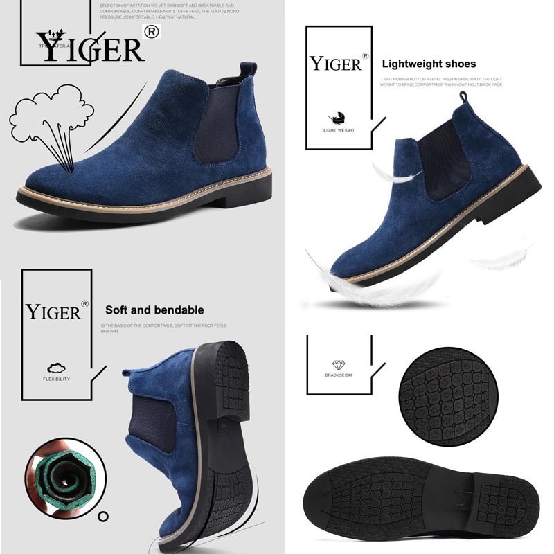YIGER Chelsea Boots