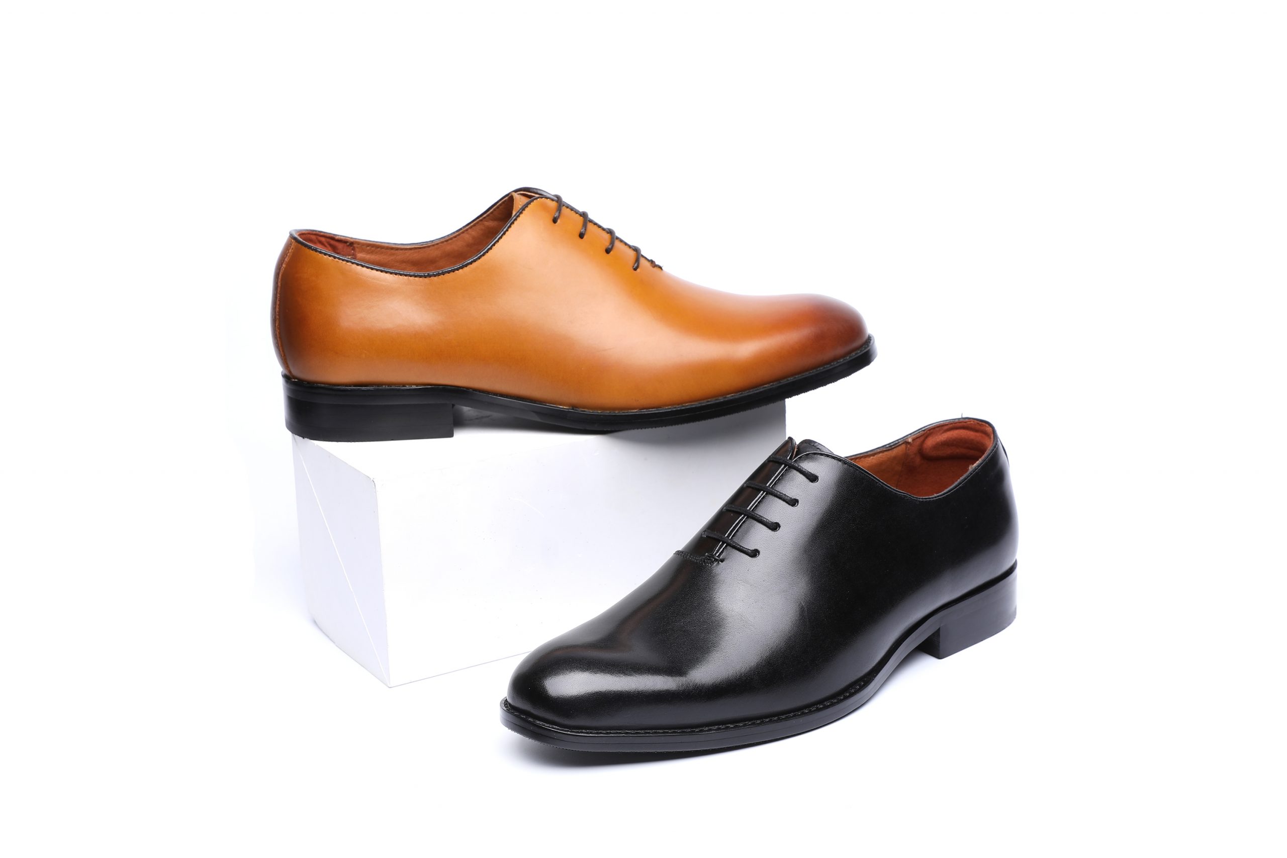 DESAI Oxford Mens Dress Shoes Formal Business Lace-up Full Grain Leather Minimalist Shoes for Men