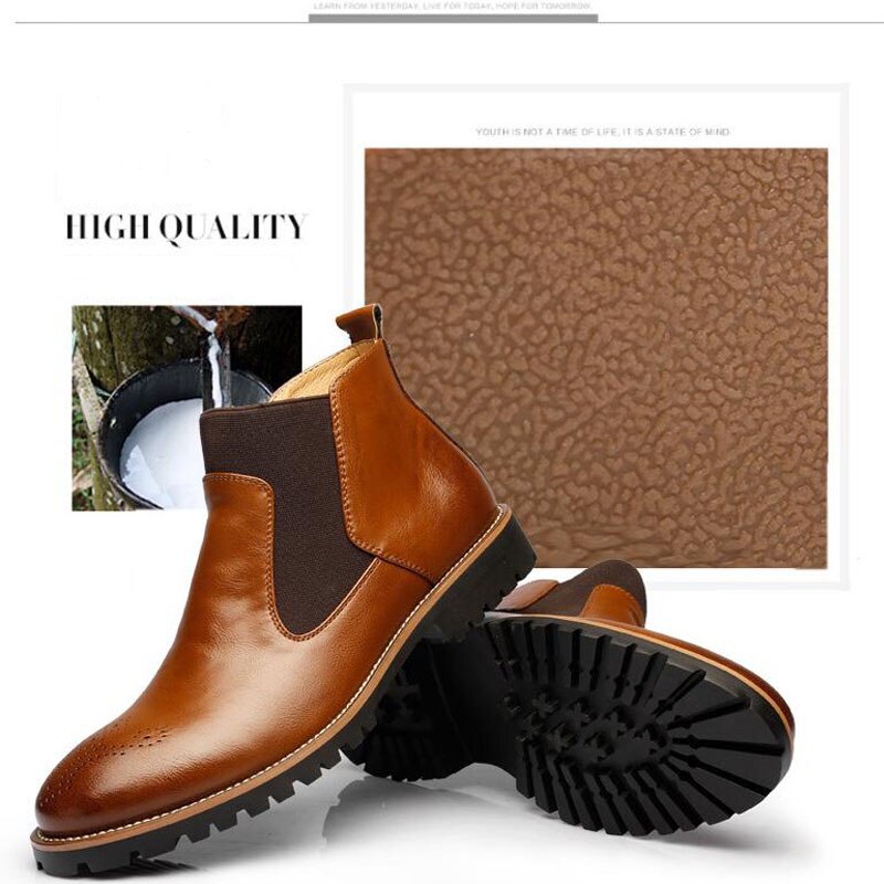 YIGER Chelsea Boots British Style