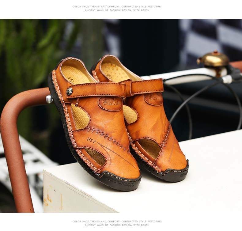 HSY Summer Genuine Leather Sandals Pricemans