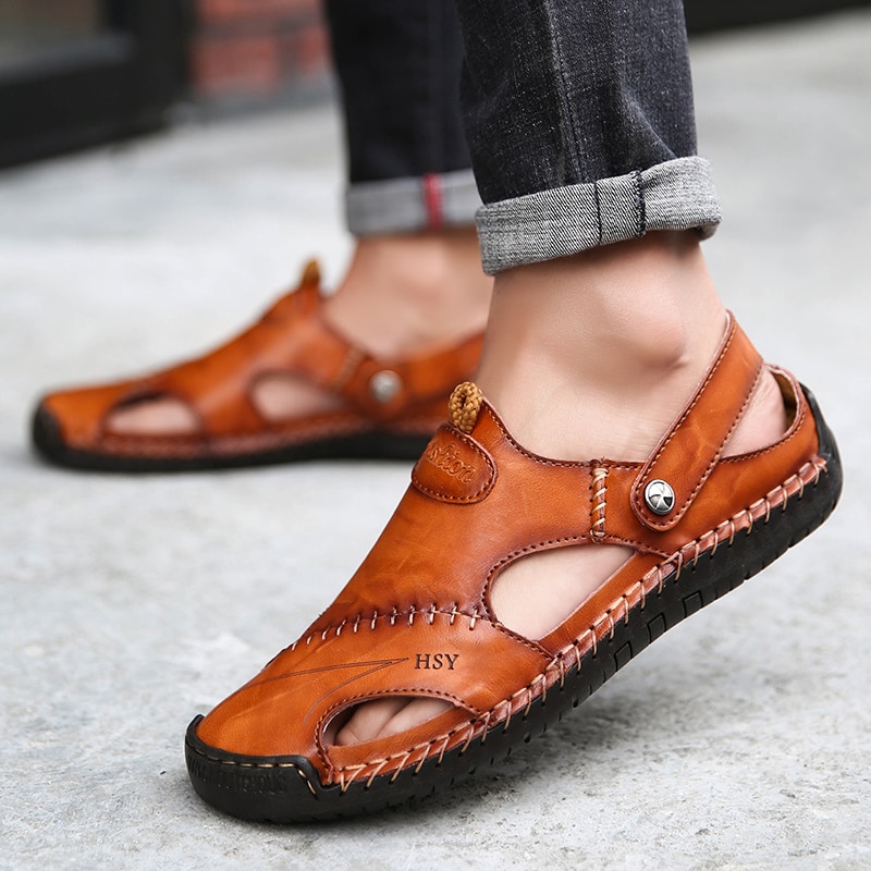 HSY Summer Genuine Leather Sandals Pricemans